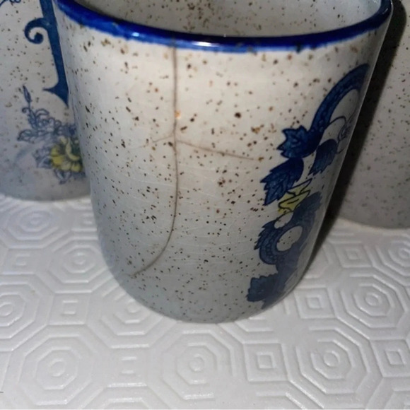 17Pc home sweet home ceramic kitchen and tea set - Picture 4 of 11